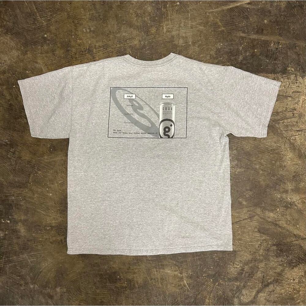 2000s Grey and black Gruv Alcohol Promo Graphics T-shirt